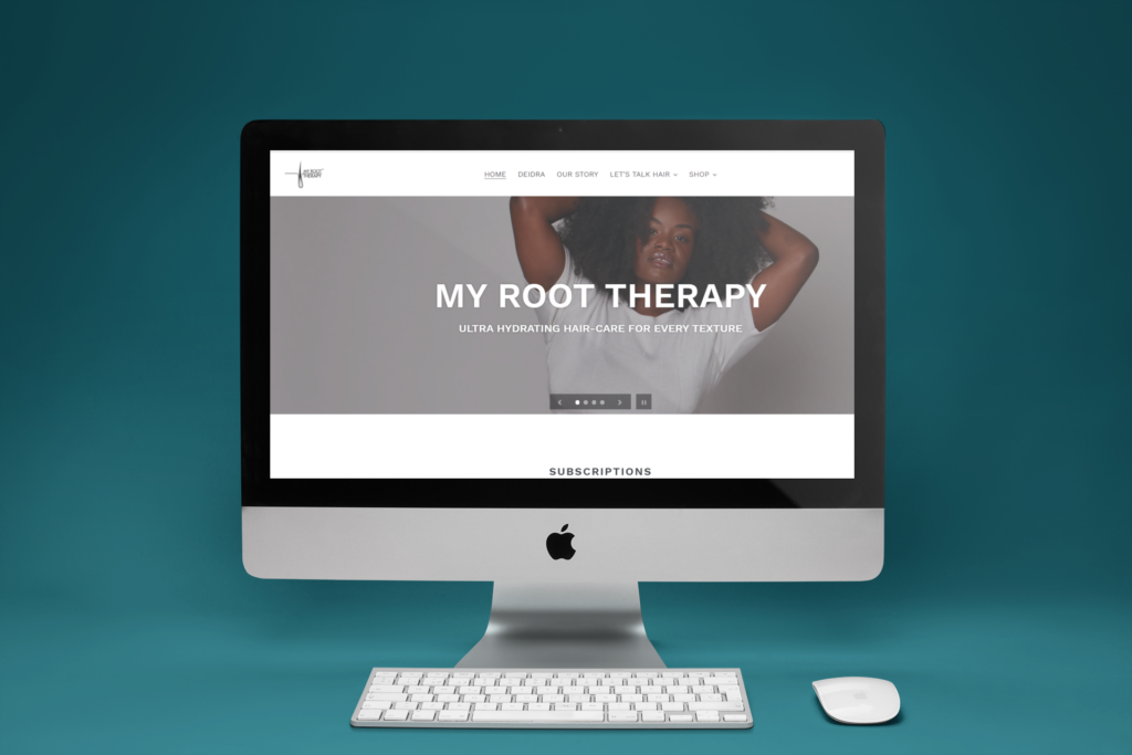 My Root Therapy Brand Shoot + Web Design